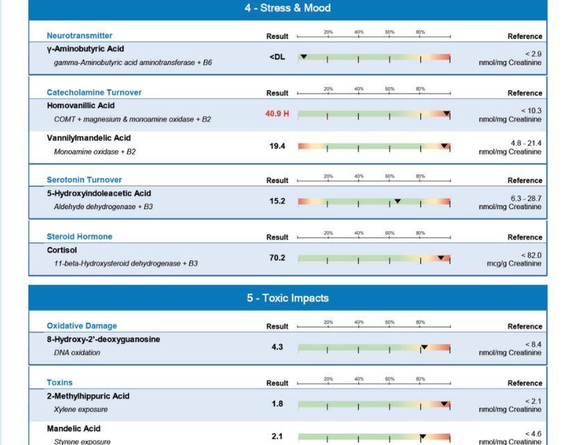 OAT Test - Analýza organických kyselin | Bodyheal
